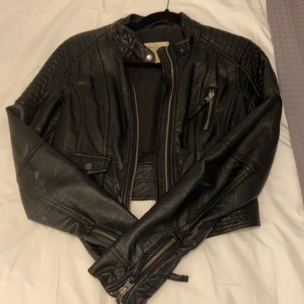 Abercrombie and Fitch leather jacket